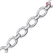 Sterling Silver 7.75inch Polished Fancy Link Toggle Bracelet