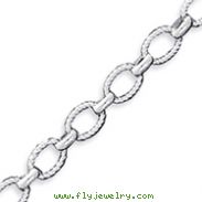 Sterling Silver 7.75inch Polished Fancy Link Toggle Bracelet