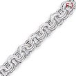 Sterling Silver 7.75inch Polished Fancy Link Toggle Bracelet