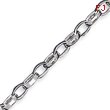 Sterling Silver 8.25''  Polished Oval Flat Link Bracelet