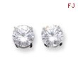 Sterling Silver 8mm CZ Stud Earrings