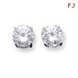 Sterling Silver 8mm CZ Stud Earrings