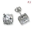 Sterling Silver 8mm CZ Stud Earrings