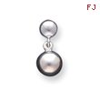 Sterling Silver 8mm Dangle Ball Earrings