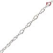 Sterling Silver 9inch Solid Polished Fancy Knot-Link Anklet