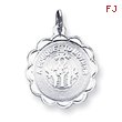 Sterling Silver A Bouquet To Mother Disc Charm