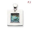 Sterling Silver Abalone Pendant Chain