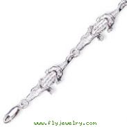 Sterling Silver Alligator Bracelet