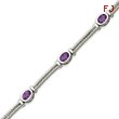 Sterling Silver Amethyst Bracelet