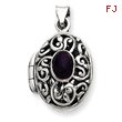 Sterling Silver Amethyst Locket