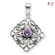 Sterling Silver Amethyst Pendant