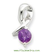 Sterling Silver Amethyst Pendant