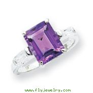 Sterling Silver Amethyst Ring