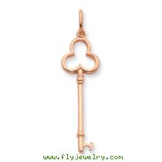 Sterling Silver and Rose Vermeil Key Pendant