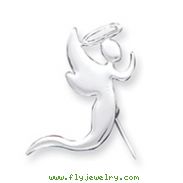 Sterling Silver Angel Kneeling in Prayer Pin