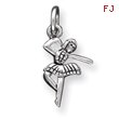 Sterling Silver Antique Ballerina Charm