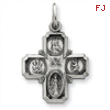 Sterling Silver Antiqued 4-way Medal