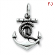 Sterling Silver Antiqued Anchor Charm