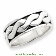 Sterling Silver Antiqued Band ring