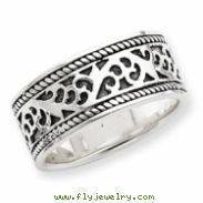 Sterling Silver Antiqued Band ring