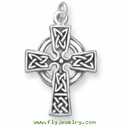 Sterling Silver Antiqued Celtic Cross Charm