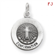 Sterling Silver Antiqued Confirmation Medal