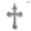 Sterling Silver Antiqued Cross Charm