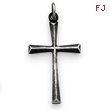 Sterling Silver Antiqued Cross Charm