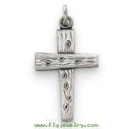 Sterling Silver Antiqued Cross Charm