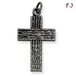 Sterling Silver Antiqued Cross Charm