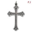 Sterling Silver Antiqued Cross Pendant