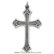 Sterling Silver Antiqued Cross Pendant