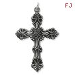 Sterling Silver Antiqued Cross Pendant