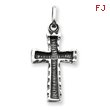 Sterling Silver Antiqued Cross Pendant