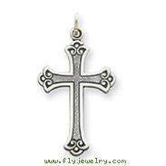 Sterling Silver Antiqued Cross Pendant