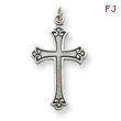 Sterling Silver Antiqued Cross Pendant