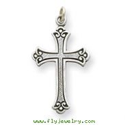 Sterling Silver Antiqued Cross Pendant