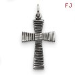 Sterling Silver Antiqued Cross Pendant