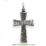 Sterling Silver Antiqued Cross Pendant