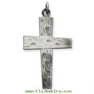 Sterling Silver Antiqued Cross Pendant