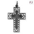 Sterling Silver Antiqued Cross Pendant