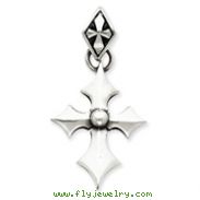 Sterling Silver Antiqued Cross Pendant