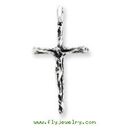 Sterling Silver Antiqued Crucifix Charm