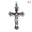 Sterling Silver Antiqued Crucifix Pendant