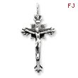 Sterling Silver Antiqued Crucifix Pendant