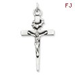 Sterling Silver Antiqued Crucifix Pendant