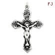 Sterling Silver Antiqued Crucifix Pendant