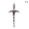 Sterling Silver Antiqued Crucifix Pendant