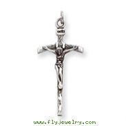 Sterling Silver Antiqued Crucifix Pendant