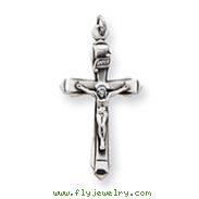 Sterling Silver Antiqued Crucifix Pendant